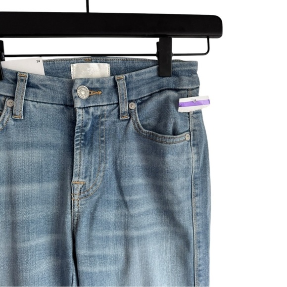 7 for All Mankind Slim Illusion Kimmie 24 Straight Jeans - Picture 5 of 9